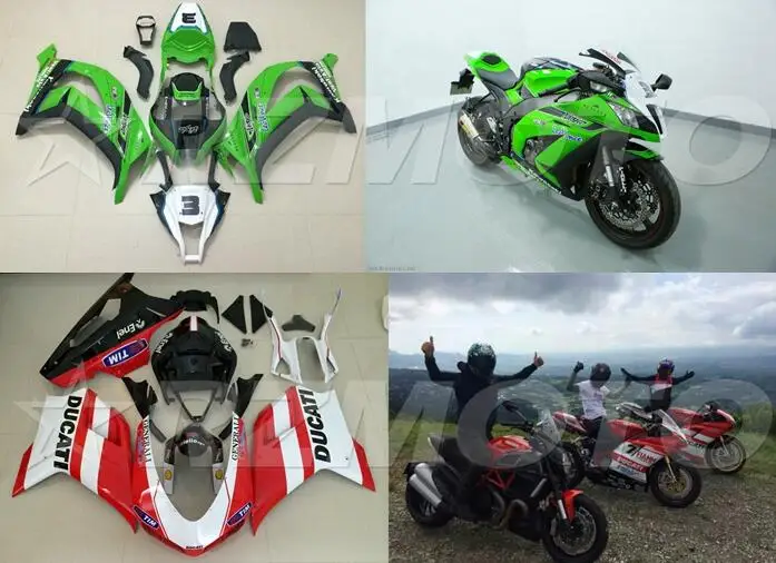 Мотоциклетный обтекатель abs комплект для S1000RR 2009- кузов из углеродного волокна узор для переноса воды печать ACEKITS Магазин № 0110