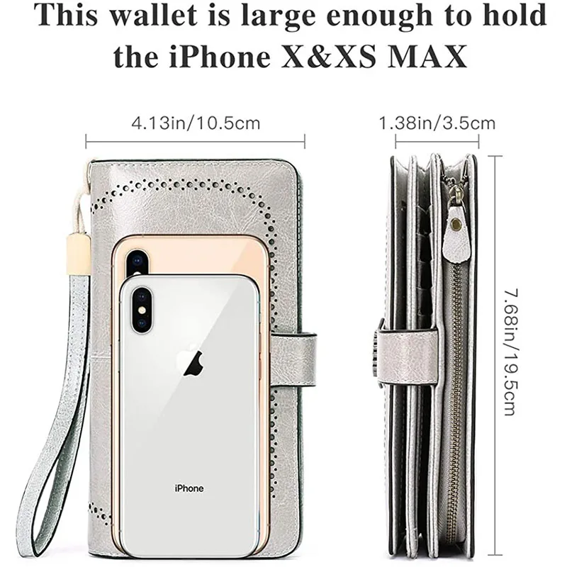 SENDEFN Fashion Women Wallets Long Zipper Large Capacity Clutch Purse Split Leather Female Wallet