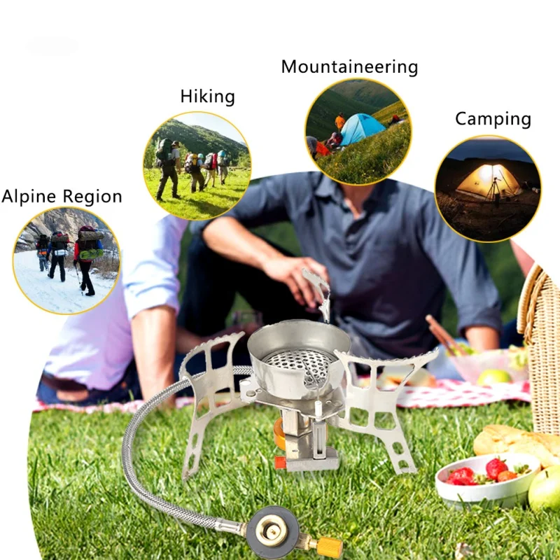 

Portable Gas Electronic Stove Folding Outdoor Gas Stove Camping Stoves Lightweight Foldable Split Stoves