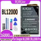 Бесплатный инструмент 16000 мАч kikiss Для Doogee BL12000 BL12000 Pro Аккумулятор батарея Для Doogee BL12000 смартфон + трек 