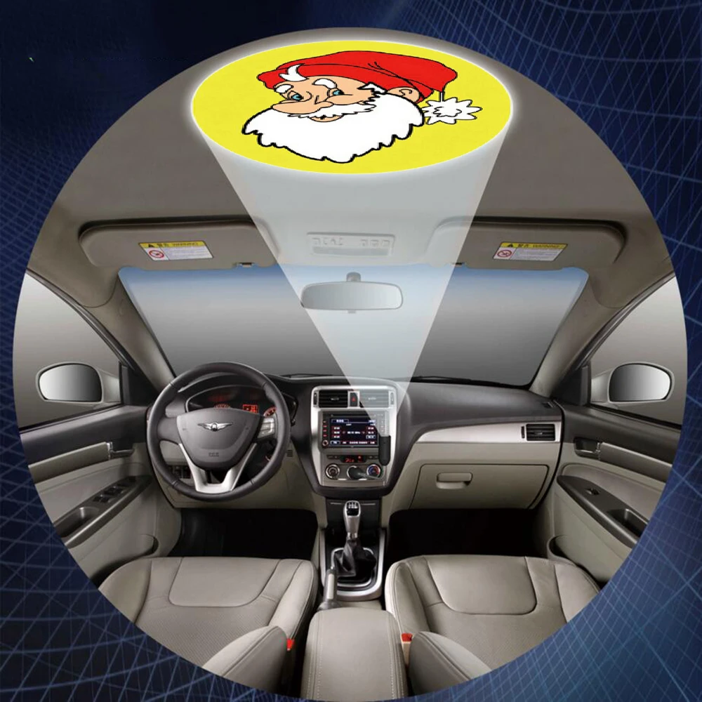 USB лампа для автомобильной сигареты с логотипом на крыше лазерный проектор тень