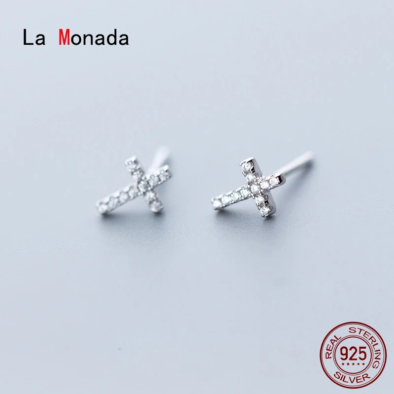 Женские серьги-гвоздики La Monada корейские серьги из стерлингового серебра 925 пробы