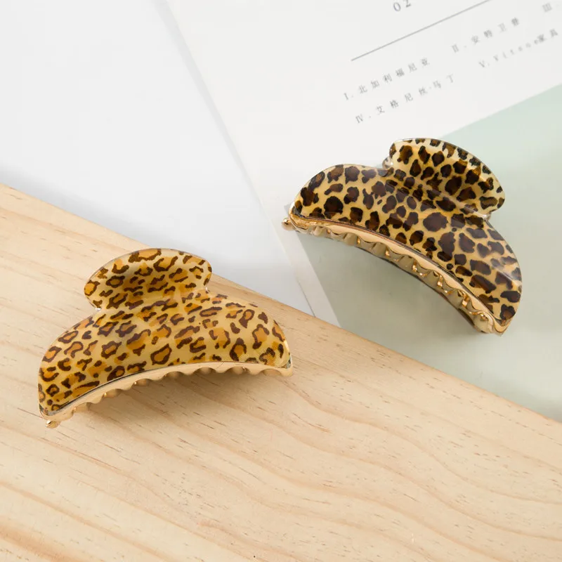 2 размера высокое качество акриловая смола Краб для волос клип в ретро-стиле с