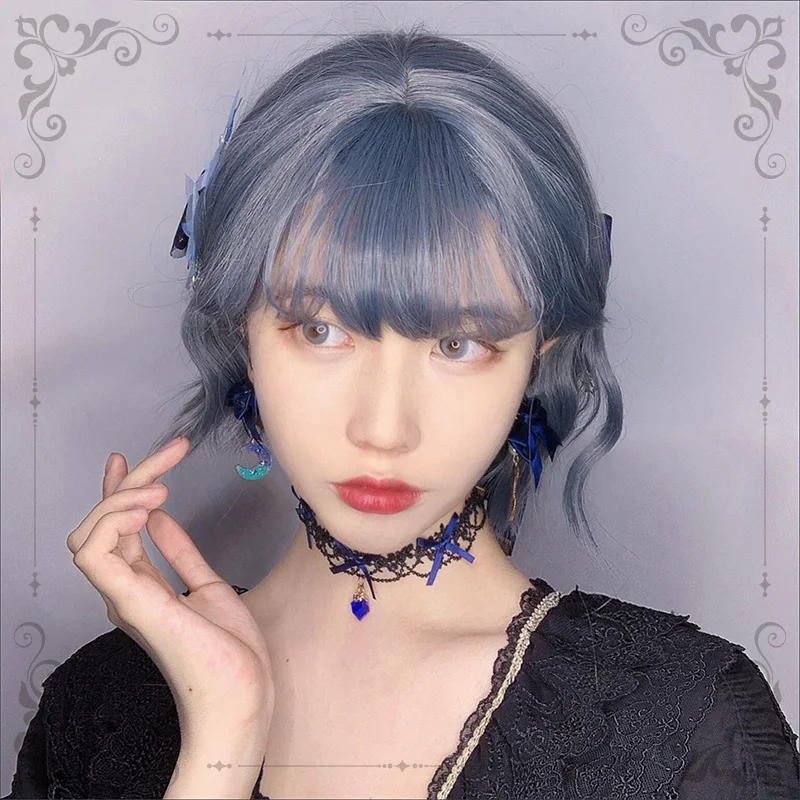 

Мини кукуруруза кудрявая Лолита парик для девочек мягкая сестра ежедневный кавайный перипарик милые реалистичные Натуральные Искусственн...