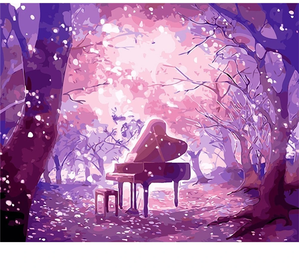 

CraftArtGo картина по номерам пейзаж рисунок на холсте Ручная роспись подарок алмазов картина по номерам водопад комплекты, украшение для дома