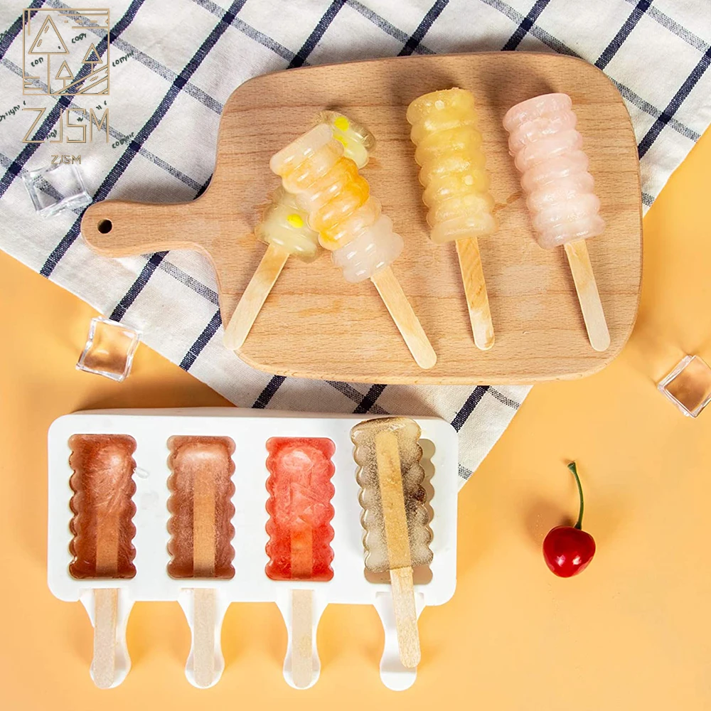 

50/100/150 Pcs Wooden Ice Cream Sticks Popsicle Stick Ice Cube Maker Cream Tools Wooden Craft Stick Lollipop Mold Accessories