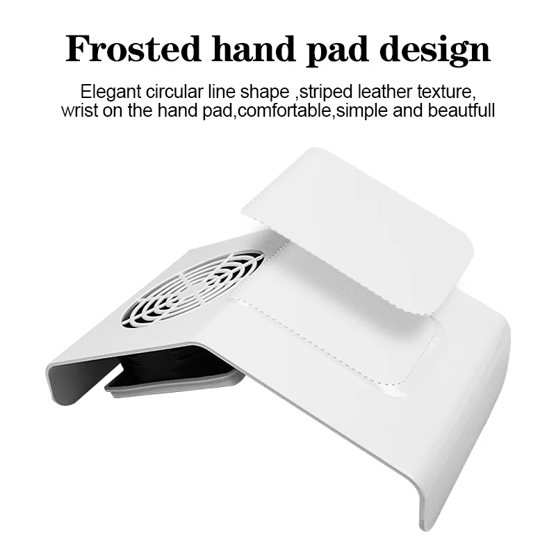 

Nail Dust Vacuum Cleaner 80W Pedicure Nail Tools Extractor Fan For Manicure Strong Power With Filter Nail Art Equipment