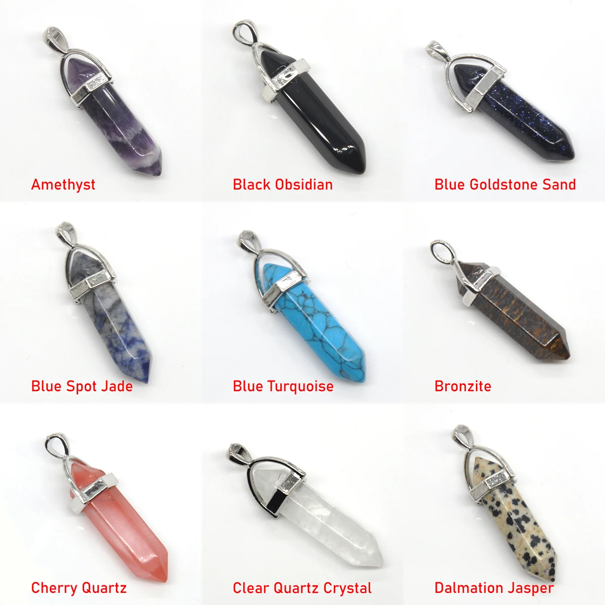 Подвеска из натурального камня ожерелье с лечебными кристаллами точка кварцевый