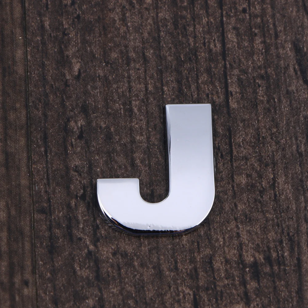 3D DIY металлические буквы Стикеры Автомобильная Эмблема письмо серебряный значок