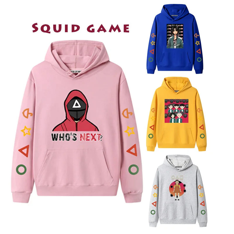 

BoozRey Squid Game Hoodie Couple Hip Hop Pullover Sweater Sweatshirt New Fashion Unisex Casual Streetwear Fall Goth Clothes