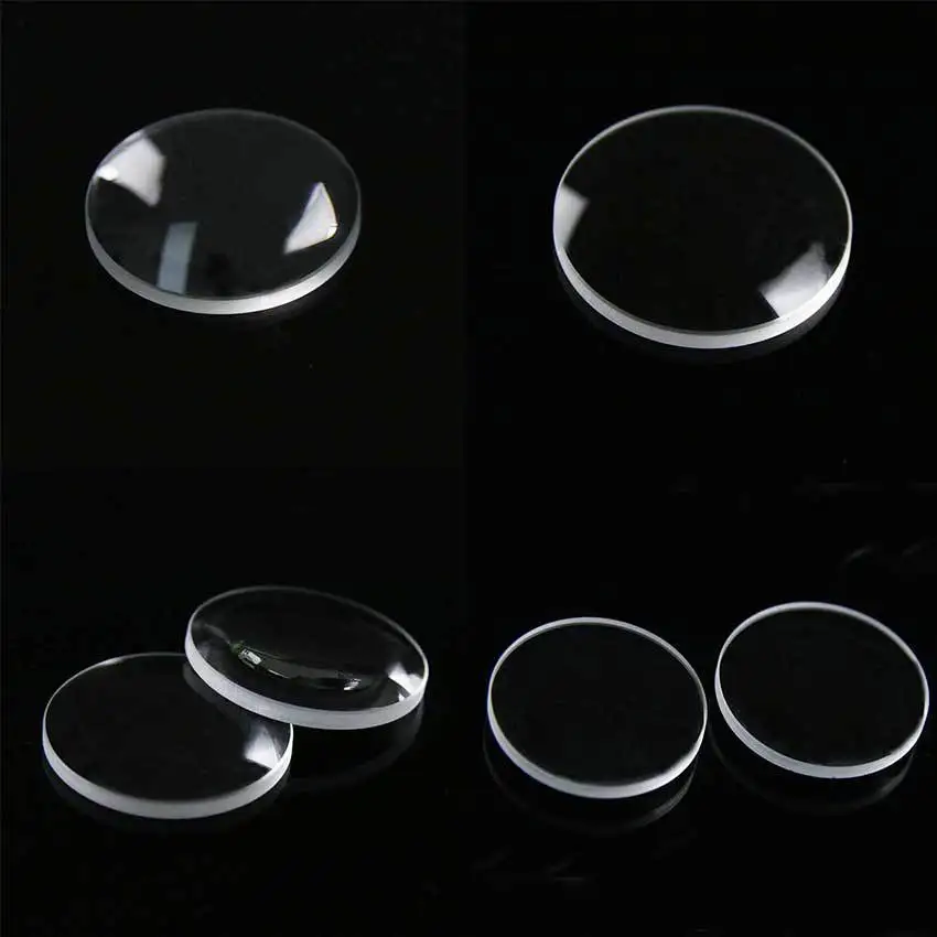 

K9 glass optical convex focusing lens diameter 23mm focal length 60mm center thickness 4mm coating 1064nm K9 glass