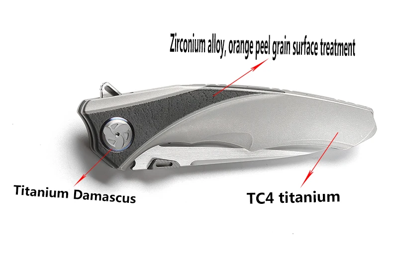 LiBinGEDC, складной нож Raptor Flipper, титановая ручка S90V, лезвие, для улицы, тактические, для кемпинга, ножи для выживания, инструменты для повседневного использования