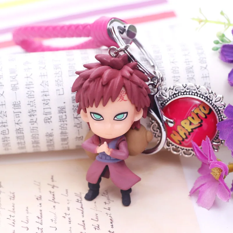 

Naruto Keychain Sasuke Fashion Hot Anime Key Chain Righteous Ardour Memory Friendship Men Boy Keyring Bag Pendant Friend Gifts