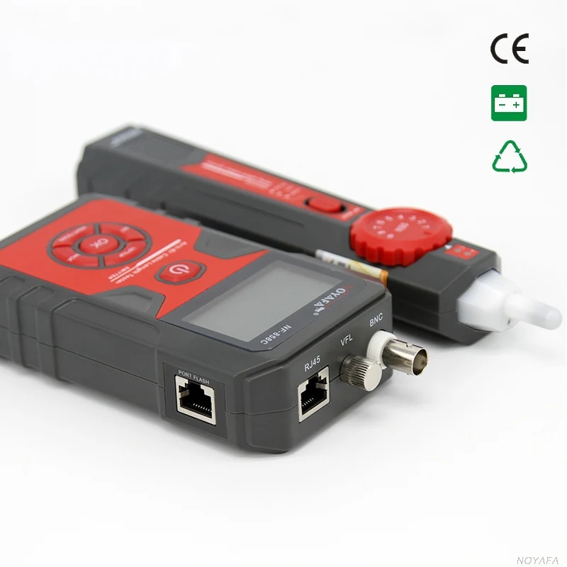Noyafa NF 858C RJ45 BNC VFL проводки Тестер Линия локатор Портативный кабель трекер