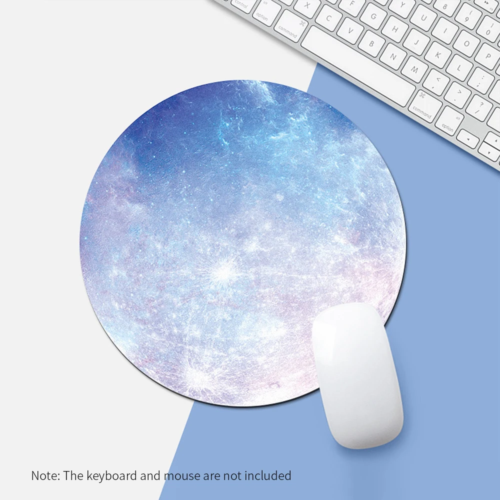 Круглый коврик для мыши игровой противоскользящий износостойкий резиновый