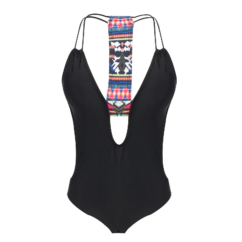 Соблазнительное слитное бикини с открытой спиной боди монокини пляжный