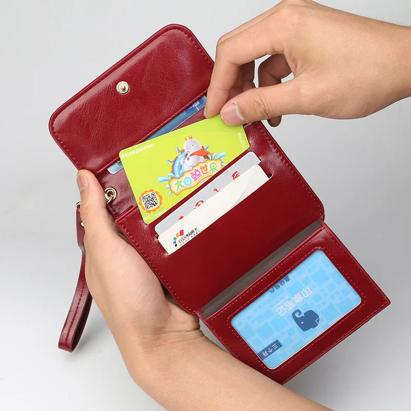 

Baellerry Leather Women Purse Pocket Ladies Clutch Zipper Wallet Buckle Women Wallet Multi-card Short Wallet Coin Purse