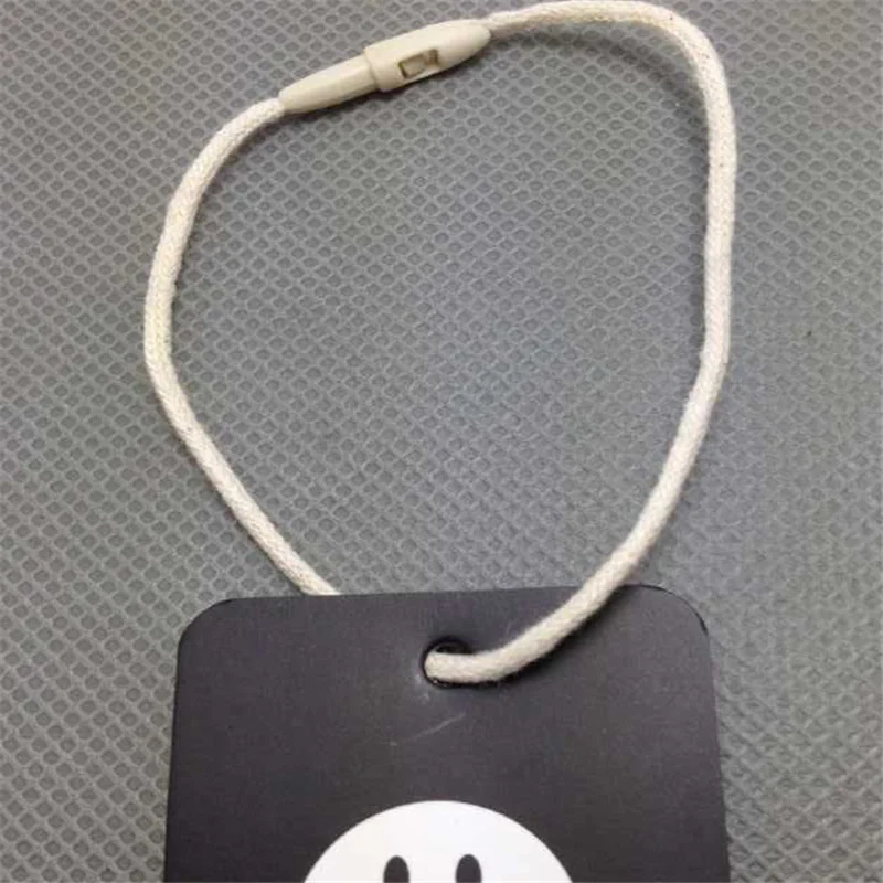 Пластиковая бирка 100 шт./лот белая бежевая черная подвесная полиэфирная веревка