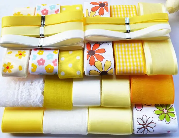 5 Набор лент для смешивания Diy девочка ребенок цвет розовый синий аксессуары для волос материал аксессуары набор для Diy лента для банта на волосы - Цвет: 5