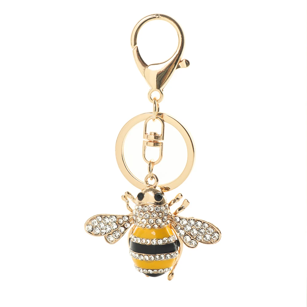 Брелок с кристаллами в виде животных черепаха пчела попугай колибри стерео