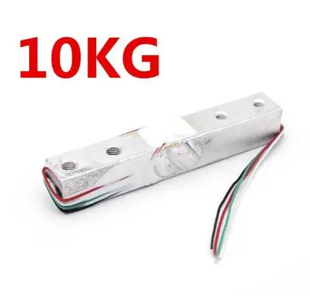 10KG sensor Тензодатчик 1 кг 5 кг 10 кг 20 кг HX711 AD модуль датчик веса электронные весы алюминиевый сплав взвешивания датчик давления - Цвет: 10KG sensor