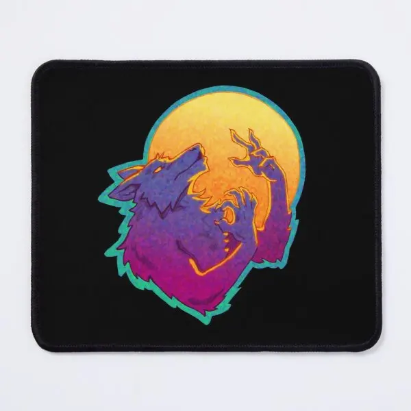 Коврик для мыши с воющим оборотенком на Хэллоуин Настольный коврик игровой