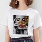 Модная Милая личность, женская, Скандинавская, винтажная, художественная футболка, женская, Harajuku, с коротким рукавом, в стиле панк, уличная одежда, футболка