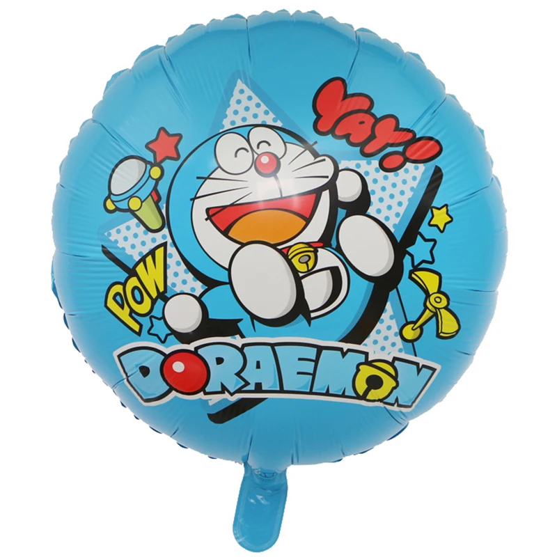 1" Корона часы кошка алюминиевая пленка шар мультфильм Doraemon робот кошка шар День рождения украшение шар - Цвет: 03
