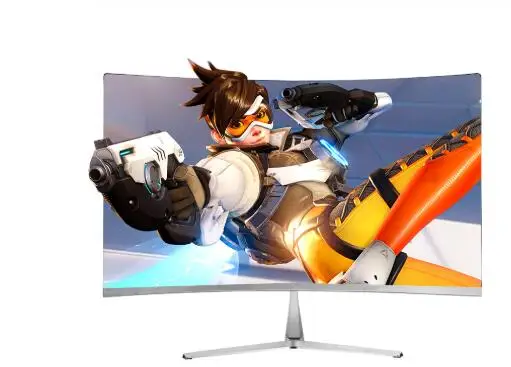 Игровой изогнутый монитор 27 дюймов 144 Φ дюймовый с интерфейсом VGA HDMI|Мониторы| |