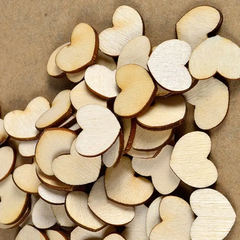 100 шт. деревянные украшения из красного дерева |