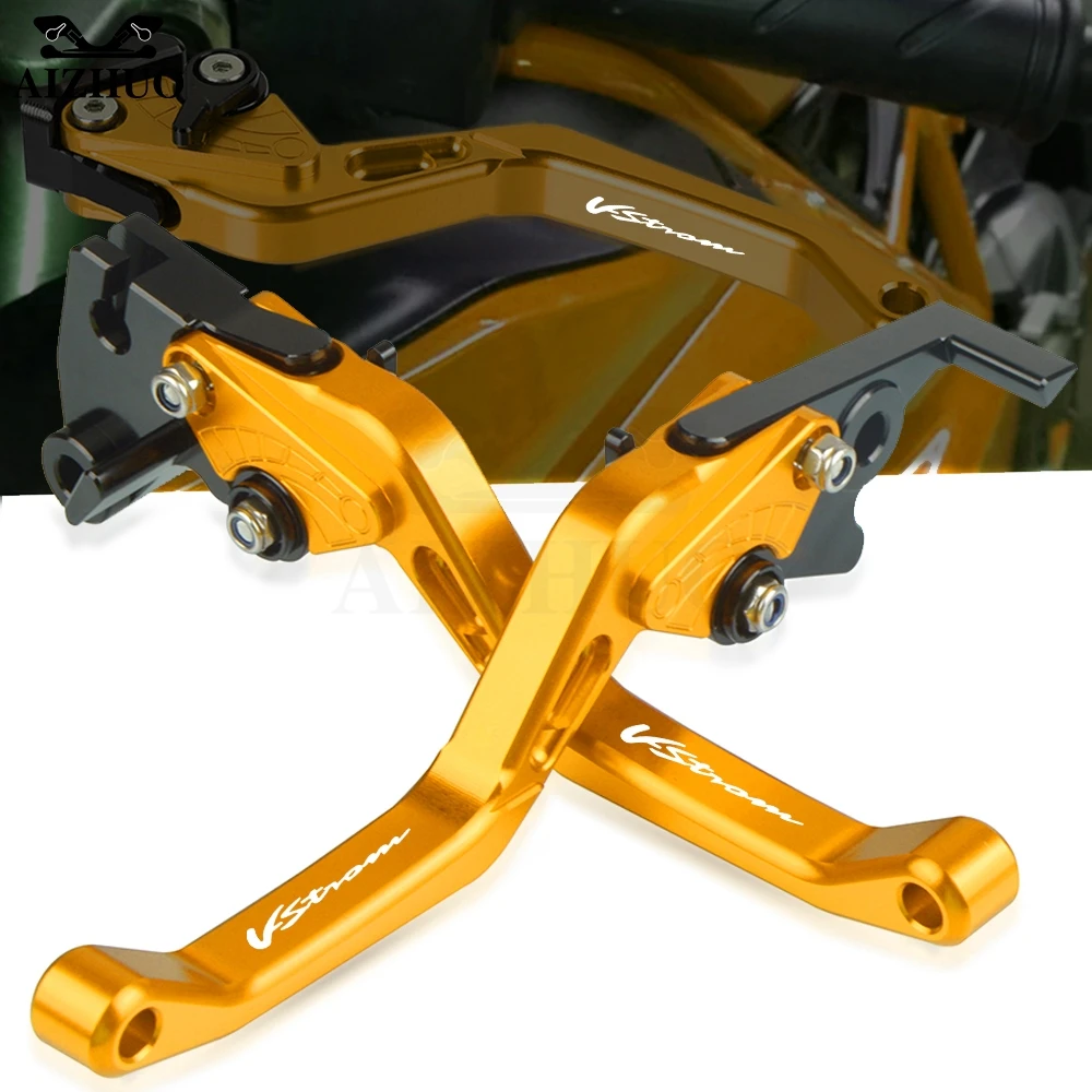 

Motorcycle CNC Adjustable DL 1000 Brake Clutch Levers FOR SUZUKI DL1000 V-STROM 2002-2016 2015 2014 Short Handbrake With LOGO