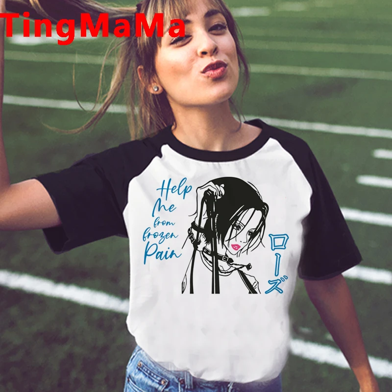 Футболка унисекс с японским аниме Женская смешная футболка рисунком Нана Осаки