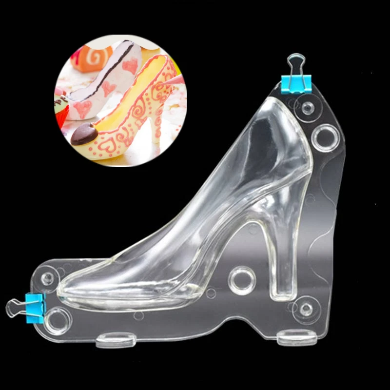 

Polycarbonate Mold Big Size 3D High Heels Shoe Chocolate Mold Confectionery Tools Baking Chocolate Candy Mold Cake Polycarbonate