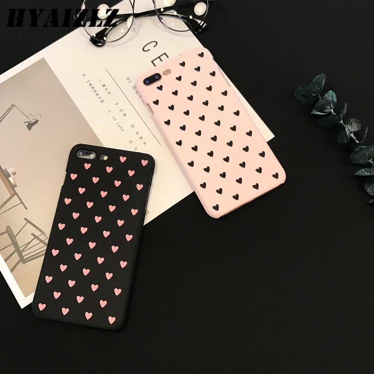 Чехол Love Heart для iPhone 11 Pro X Xr Xs Max 5 6 6s 7 8 Plus Женский чехол телефона пластиковый