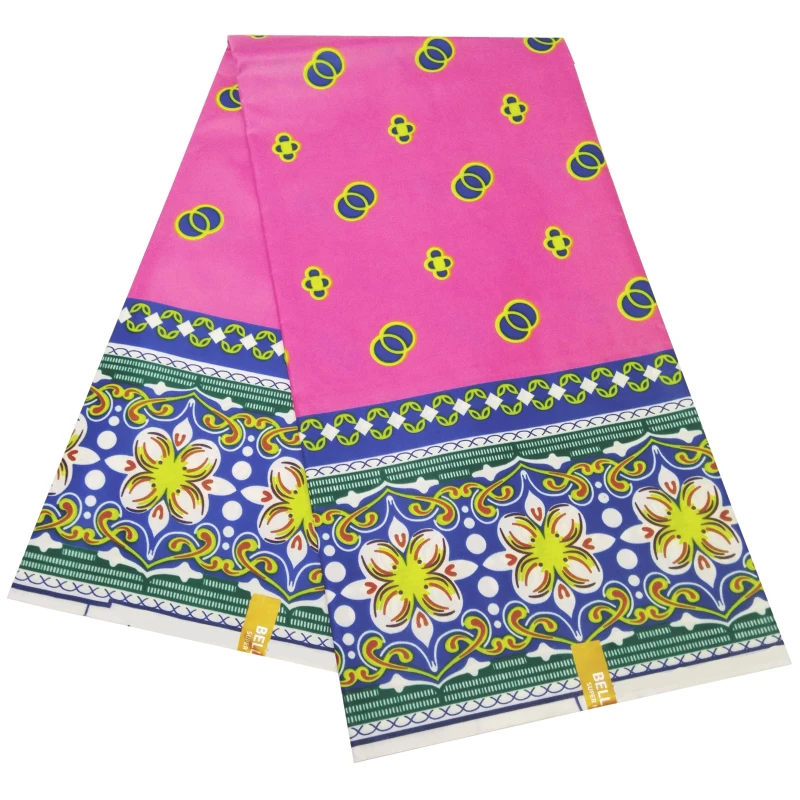

Africa Ankara Prints Batik Pagne Wax Fabric 100% polyester African Dress Craft DIY Sewing Textile High Quality 6yards S0602-7