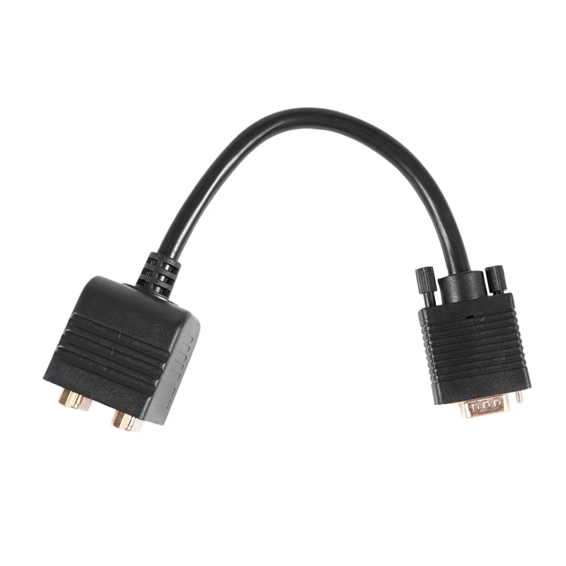Позолоченный VGA(HD15) папа к женскому x 2 (1 шт. мониторам) для видео сплиттер с высоким