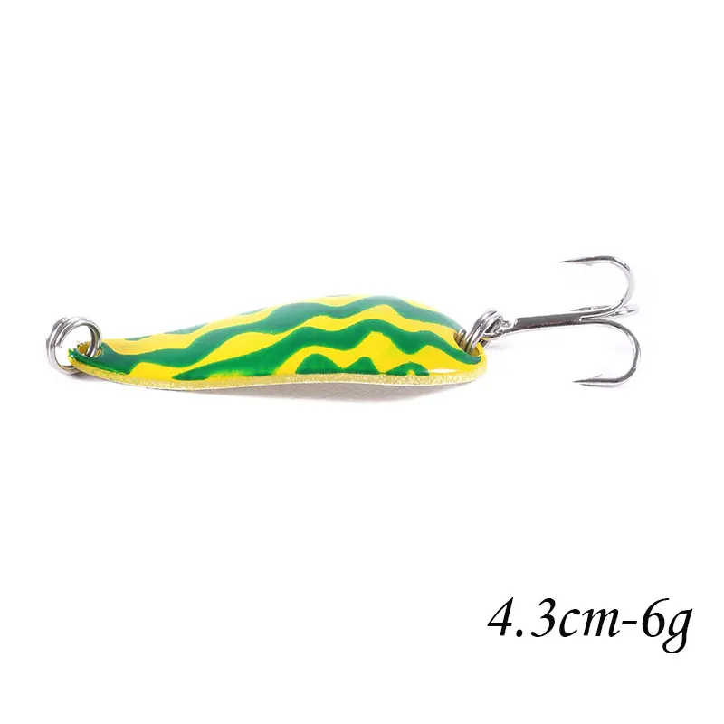 SP029-7 1pcs Metal Spinner Spoon Fishing Lure Hard Baits Gold /Silver Sequins Noise Paillette Treble Hook Tackle 10/10.5/14/16.5/20g - Цвет: SP029-7