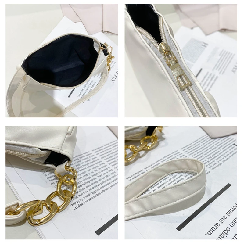 Популярные складные сумки для подмышек летняя новая однотонная женская сумка