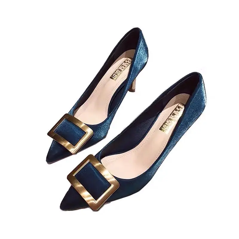 Высокий каблук женская обувь на тонком каблуке новинка европейская весну 2020