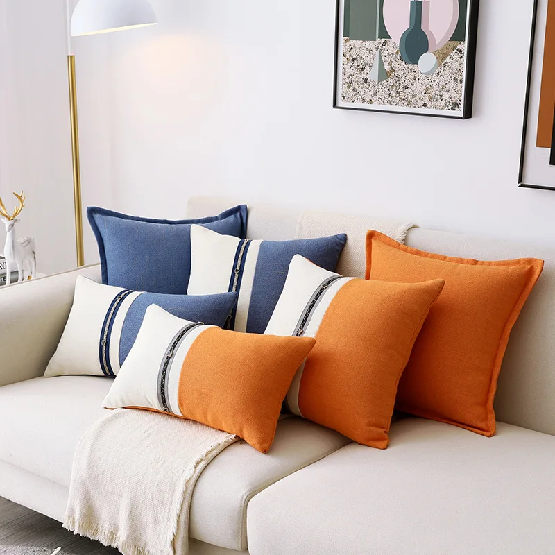 

3pcs/set Luxurious Back Cushion Home Decor Sofa Cushion 30x50cm/45x45cm Yellow Beige Pink Blue Bohe Style Throw Pillows
