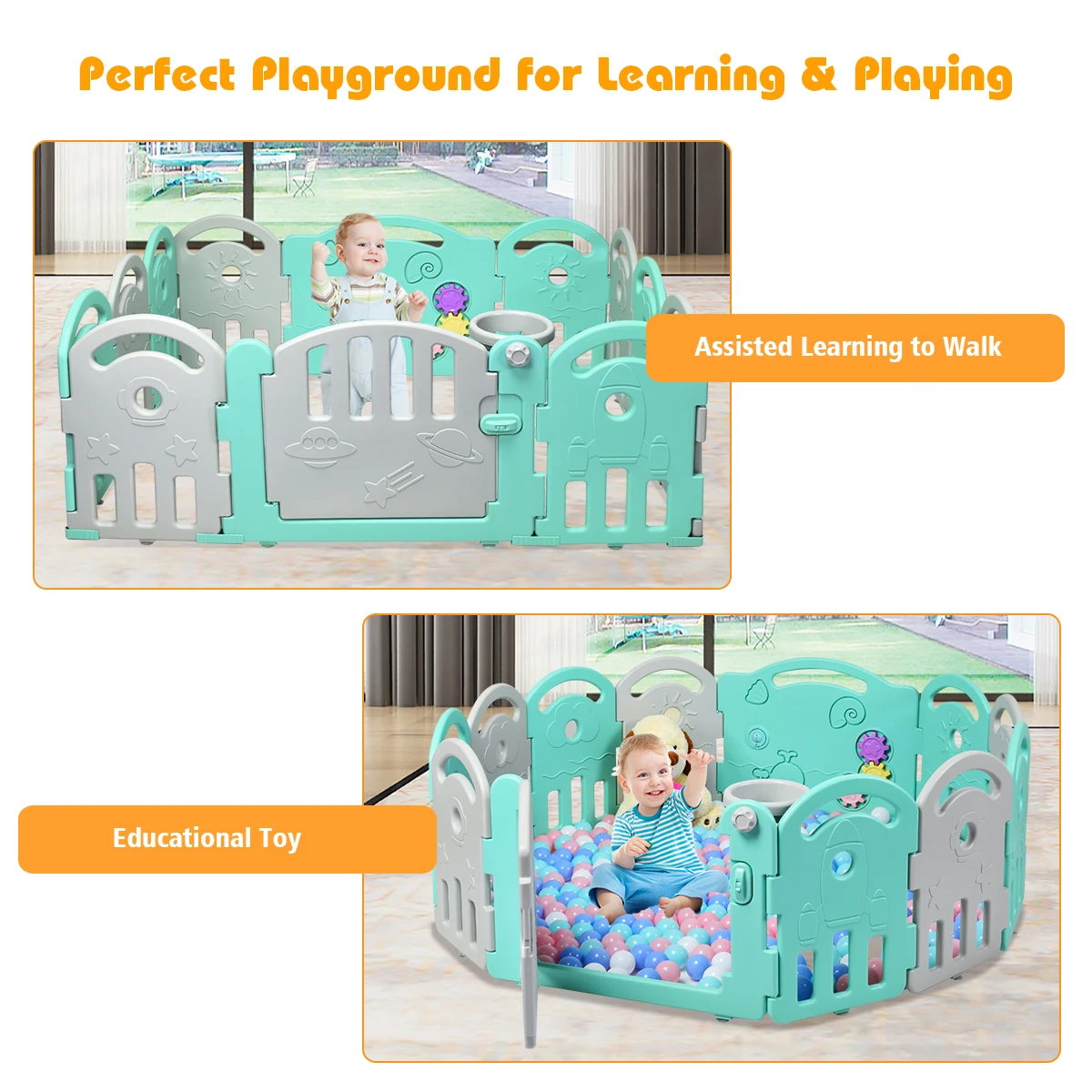 12 Панель детский манеж для младенцев игровой центр Playard w/музыкальная шкатулка и