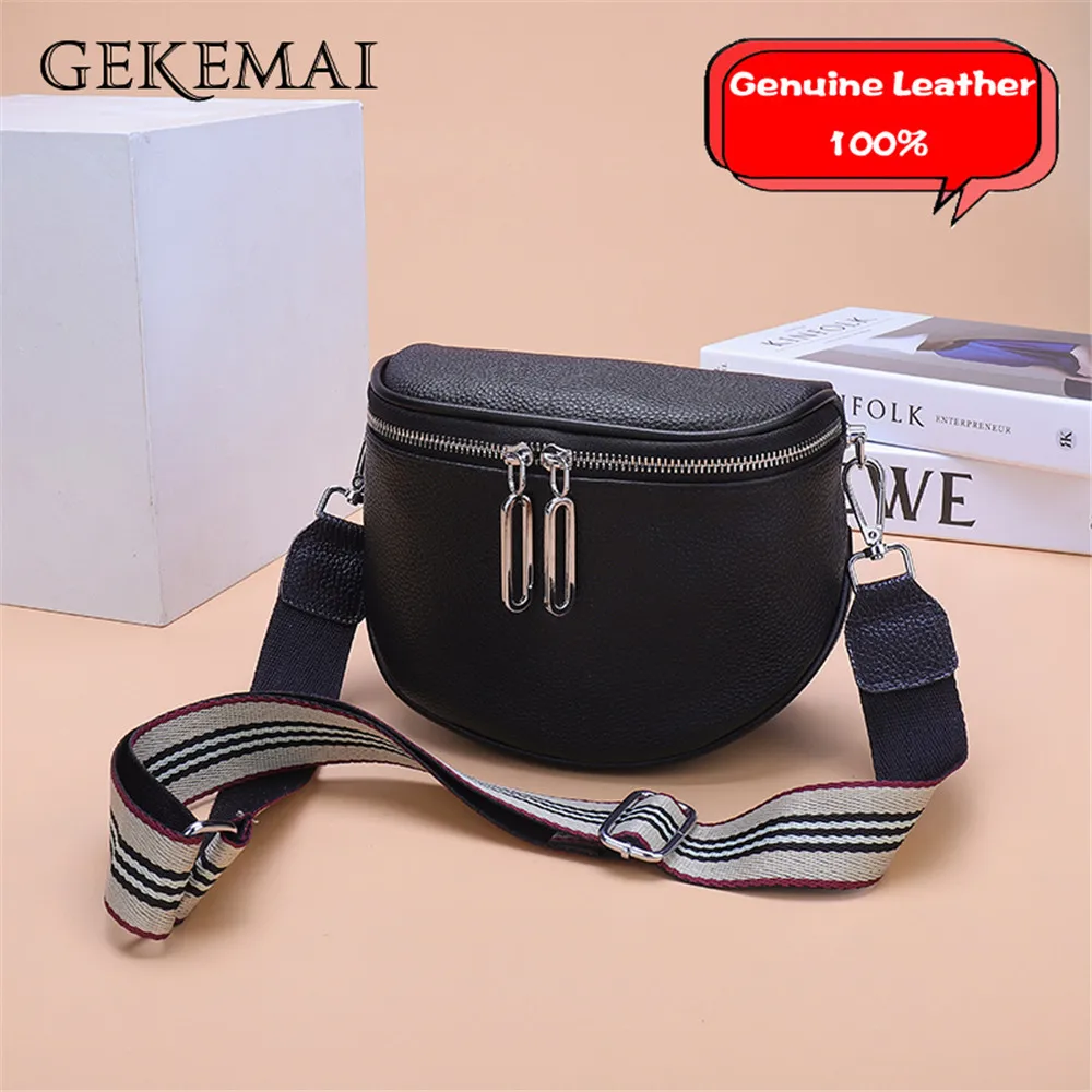 

Fashion Ladies Shoulder Bags Multifunctional Solid Color Women's Travel Bag New Genuine Leather Women Messenger Bags Sac A Main