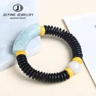 Браслет JD из натурального янманского изумруда, кокосовой скорлупы, оливкового ореха, тибетского буддизма, четки, унисекс, для молитвы и йоги, ювелирные изделия для медитации