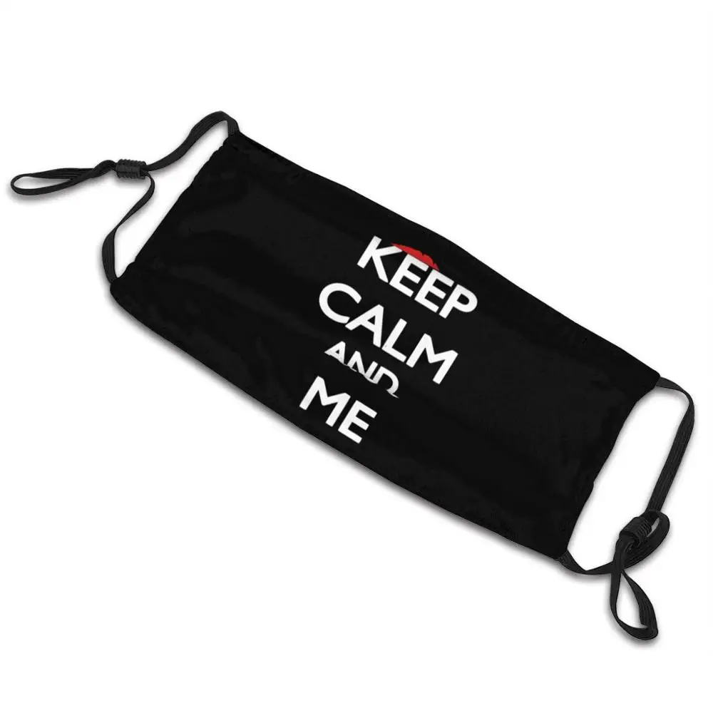Маска для лица с фильтром Keep Calm And Kiss Me | Аксессуары одежды