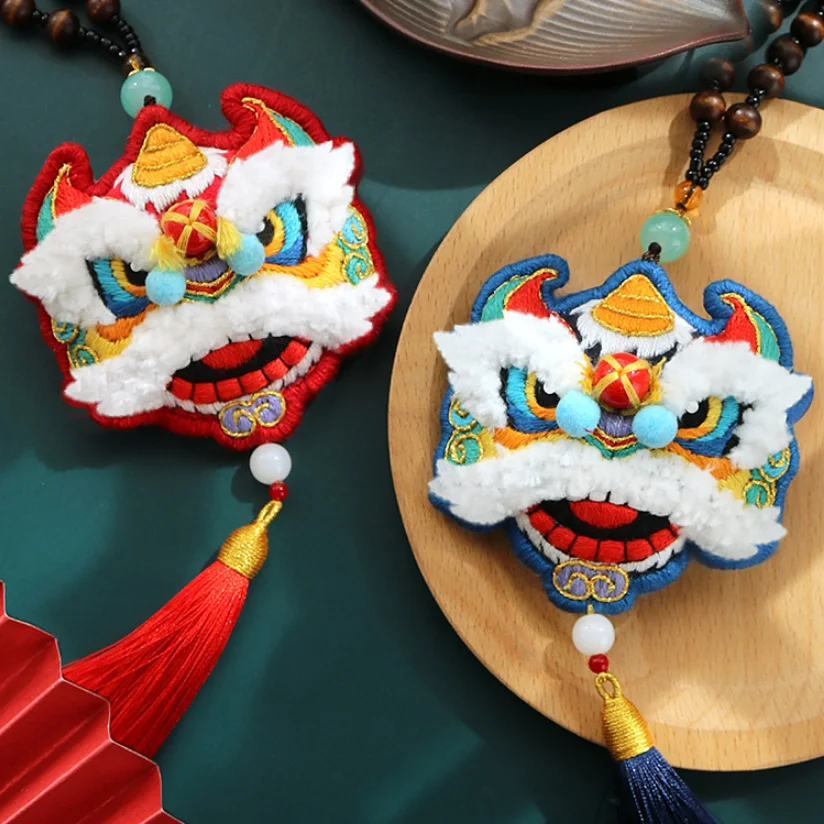 Китайский амулет DIY Вышивка Kawaii Лев вышивка крестиком набор рукоделие ручная
