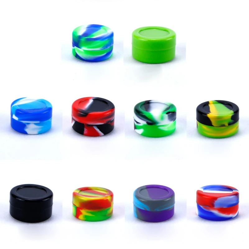 1 шт 5 мл силиконовая Емкость для воска dab электронных сигарет крем силиконовые