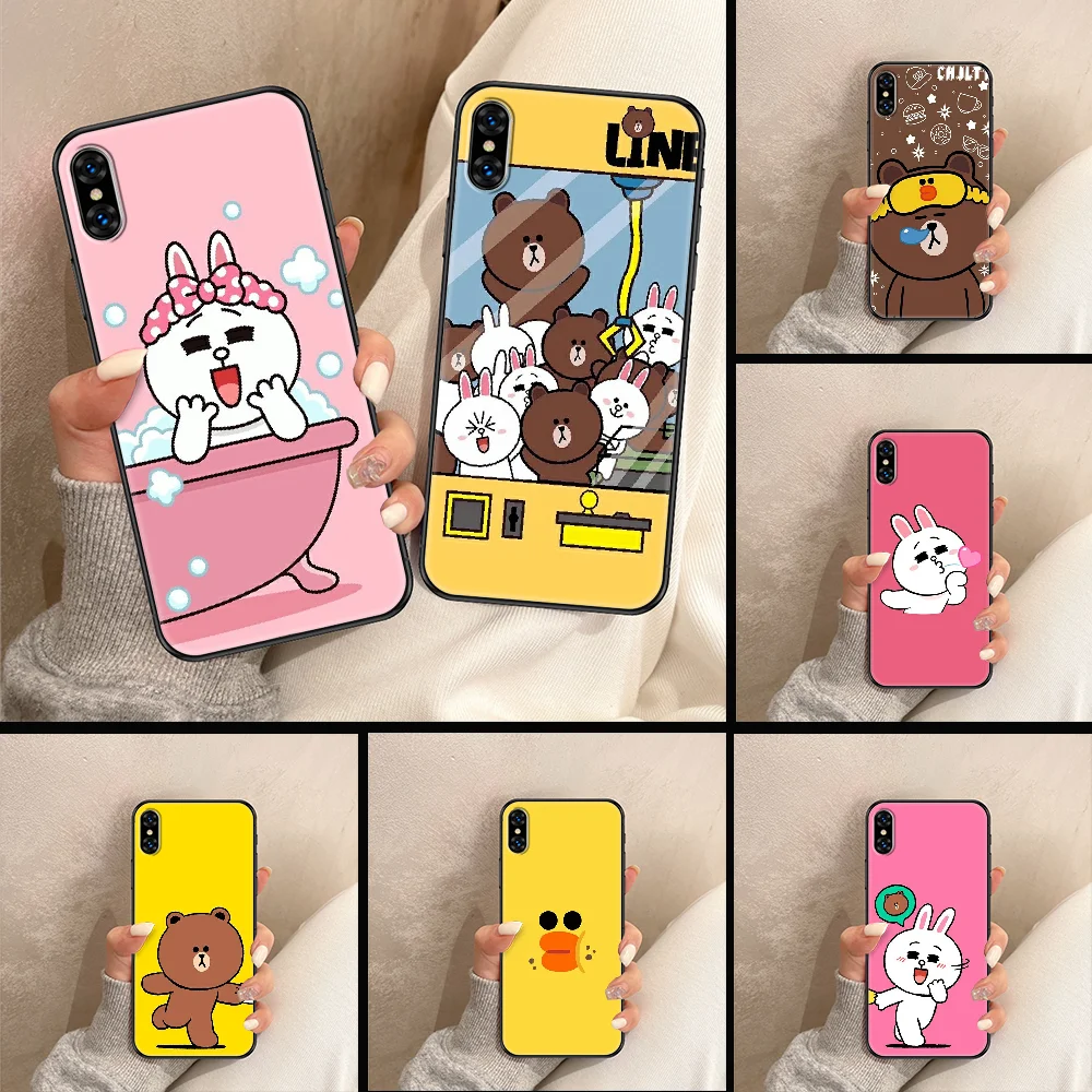 

Sally Cony brown Phone Case Cover Hull For iphone 5 5s se 2 6 6s 7 8 12 mini plus X XS XR 11 PRO MAX black fashion Etui pretty