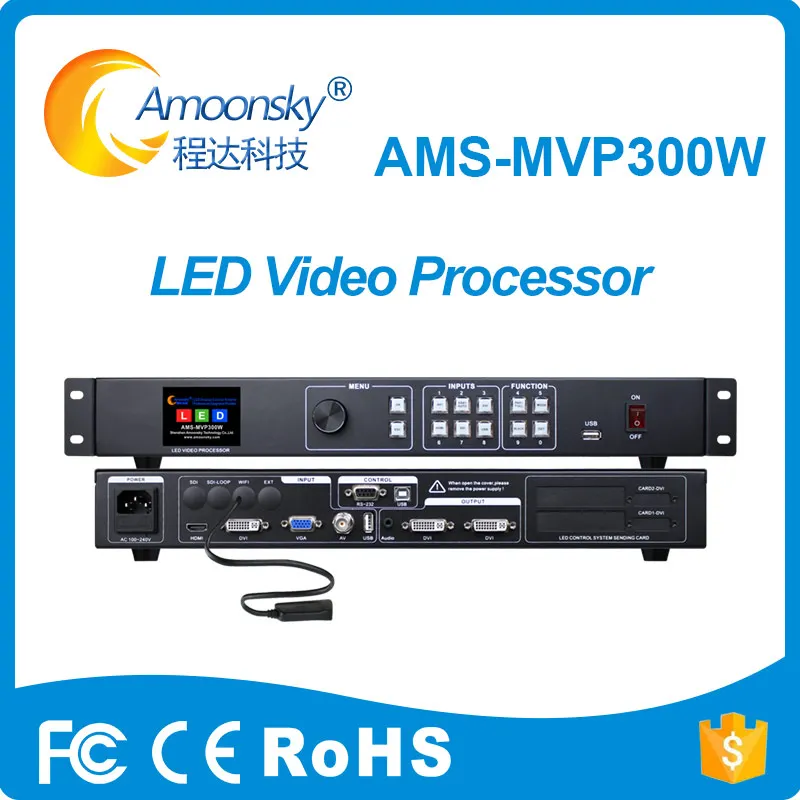 

Transparent Led Display Use MVP300W Video Processor Scaler for Outdoor Indoor RGB Led Matrix Led Wall Display