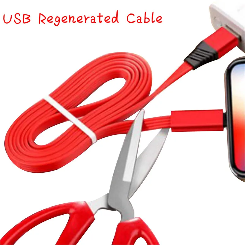 Новый USB регенерированный кабель для iPhone 11 XS X 8 7 6 быстрая зарядка Micro Type C