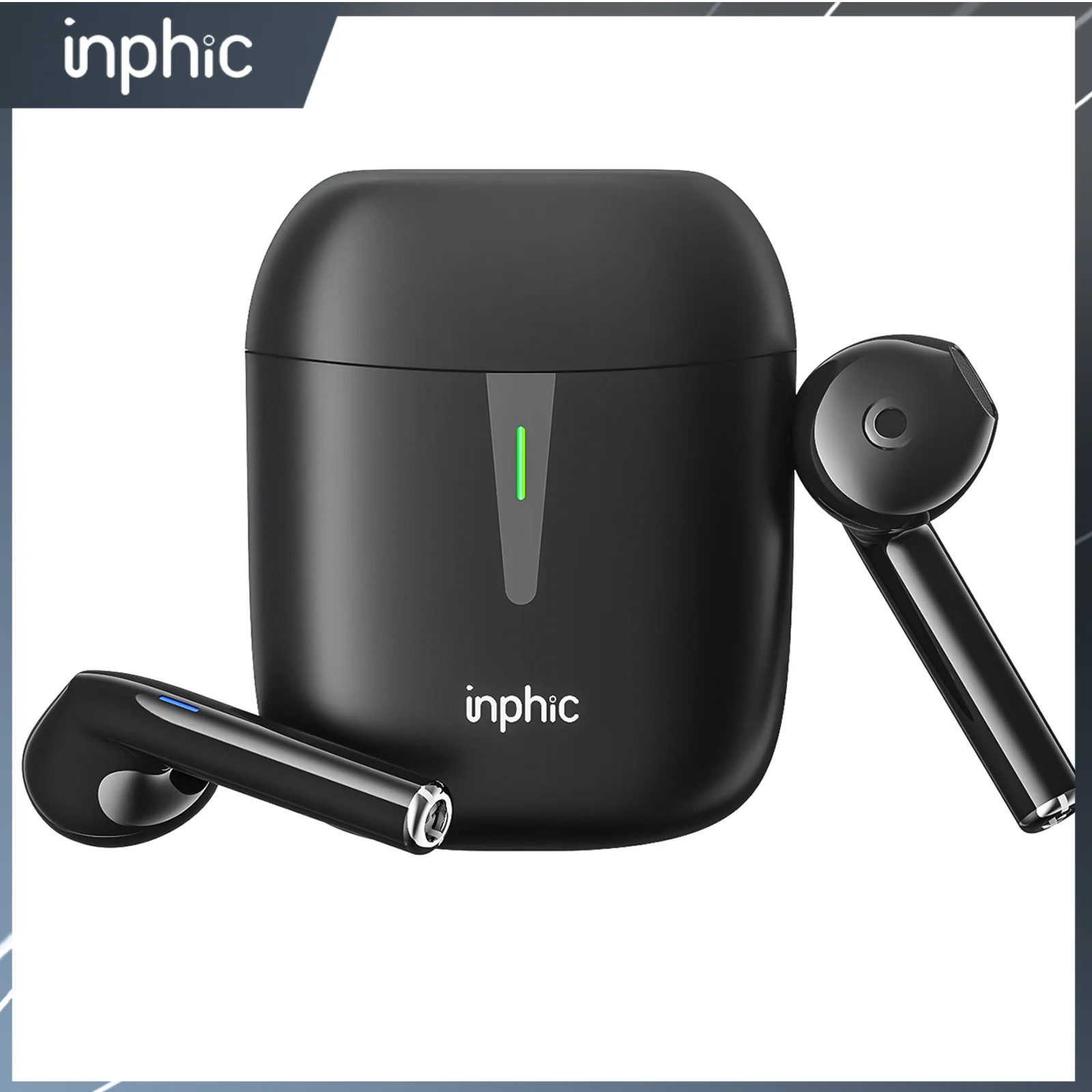 

Bluetooth-гарнитура Inphic i16 с шумоподавлением, Сверхдолгий срок службы в режиме ожидания